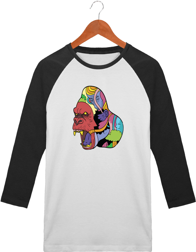 T Shirt Baseball Crew Neck Unisex Stanley Stella Wrathofnature - Tote Bag Stanley Stella Wrathofnature Par Arya Mularama (690x850), Png Download