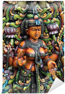 Colorfull Statue Of Hindu Goddess Lakshmi Wall Mural - Understanding World Religions: Audio Lectures: An Interdisciplinary (400x400), Png Download