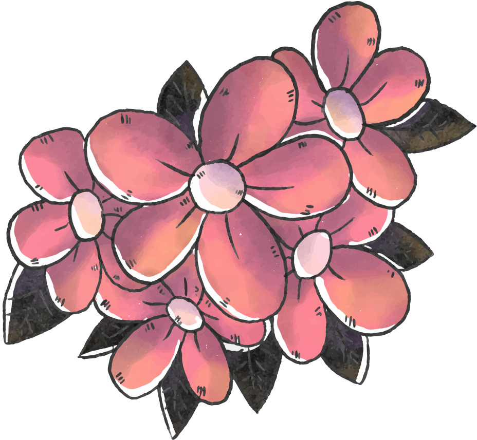 This Graphics Is Hand Drawn Cartoon Flower Decoration - Artificial Flower (1024x1024), Png Download