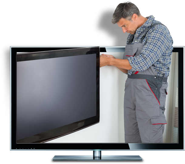 Today Tv Electronics Repair - Tv Repair (610x542), Png Download