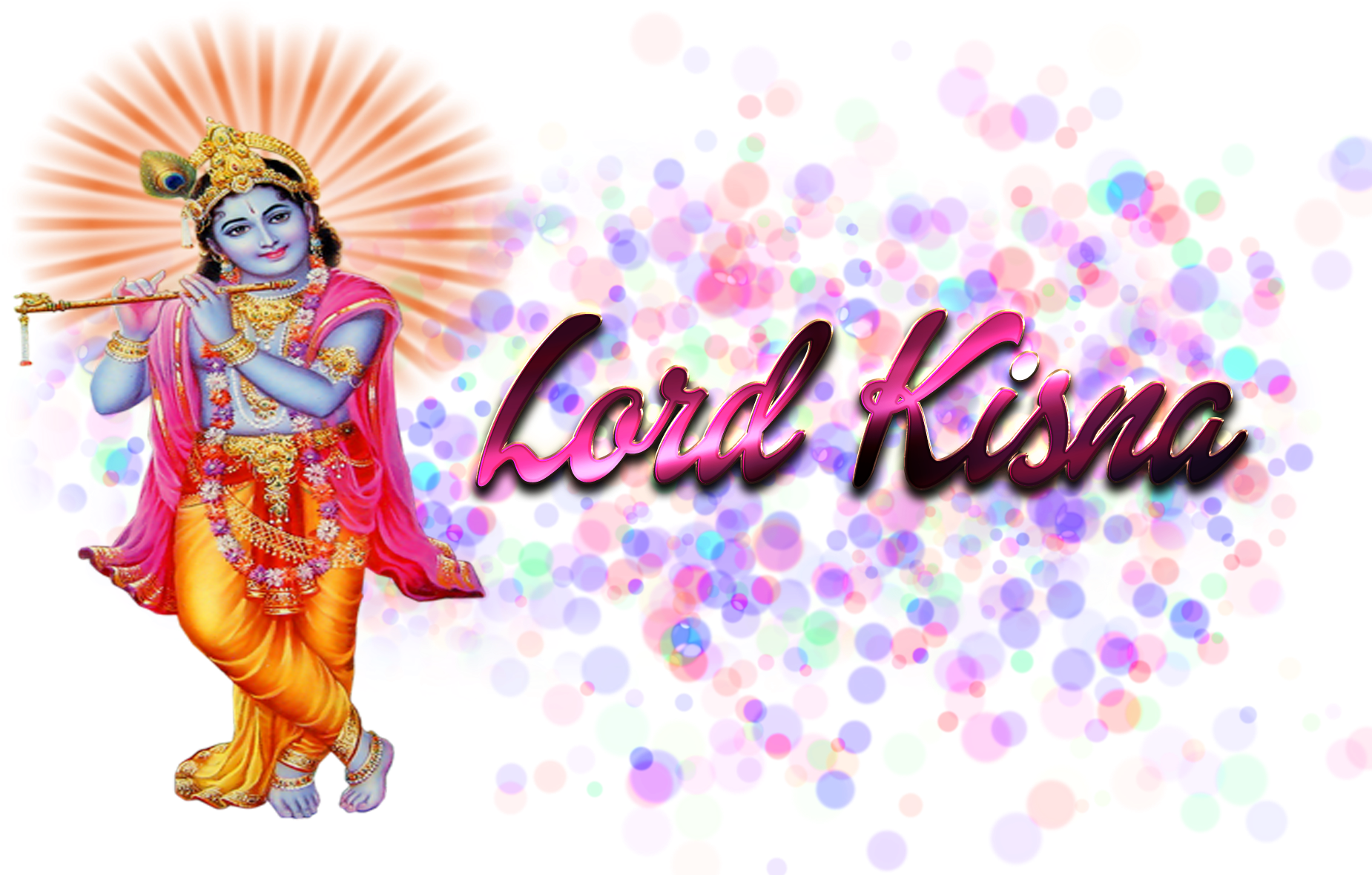 Krishna Png Background Image Source - Lord Krishna Png (1920x1200), Png Download