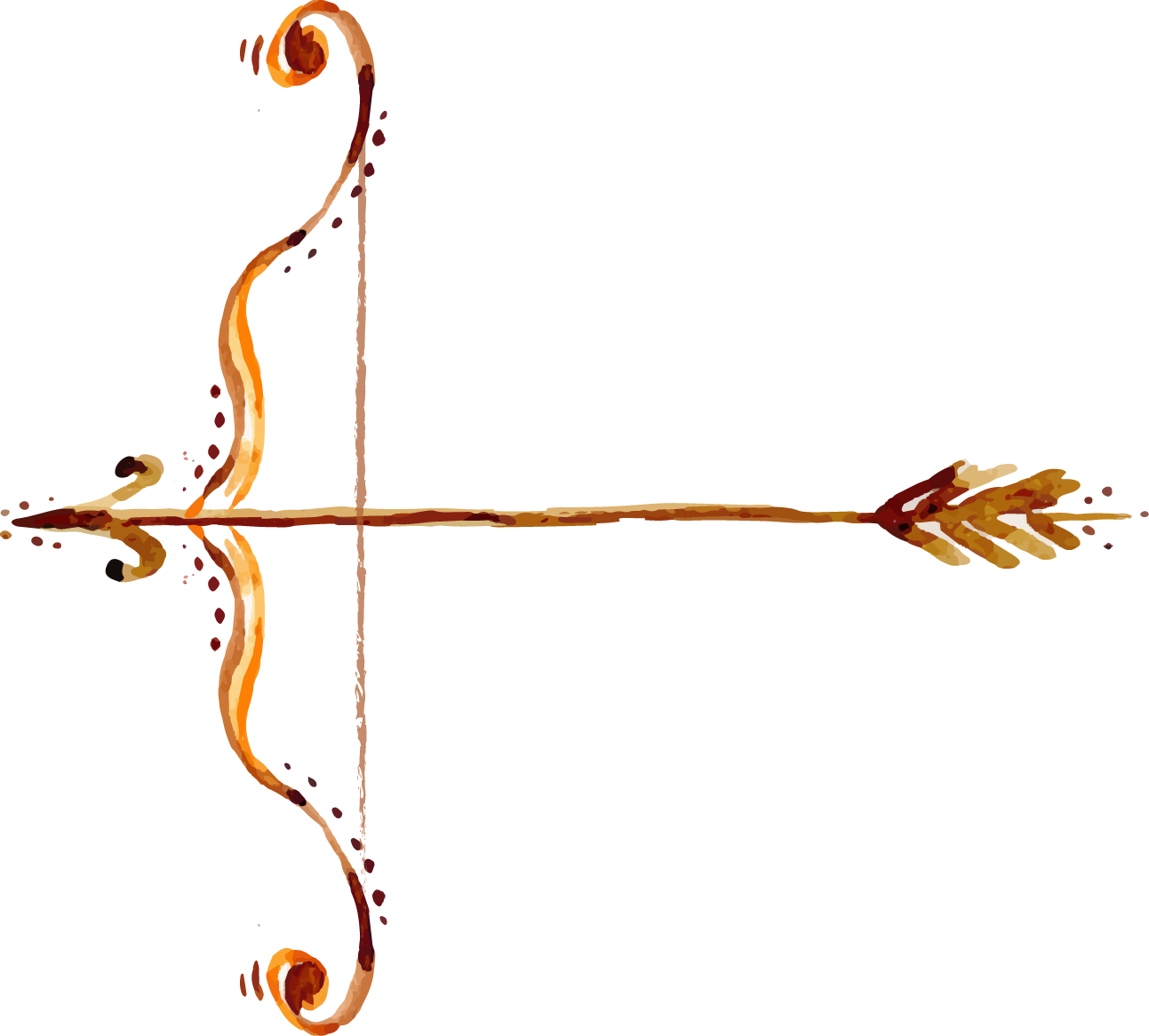 Ravana Dussehra Happiness Bow - 手繪 弓箭 (1293x1166), Png Download