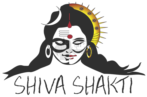 Shiva Shakti Graphics Art - Illustration (606x402), Png Download