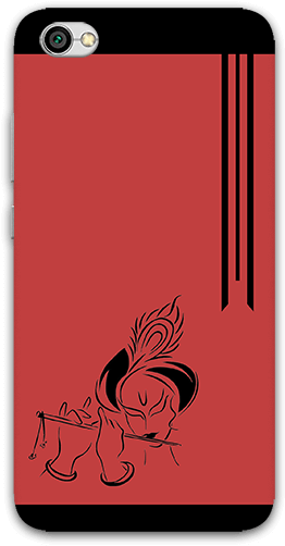 Lord Krishna Face With Murli Redmi Y1 Lite Mobile Case - Mobile Phone Case (600x600), Png Download