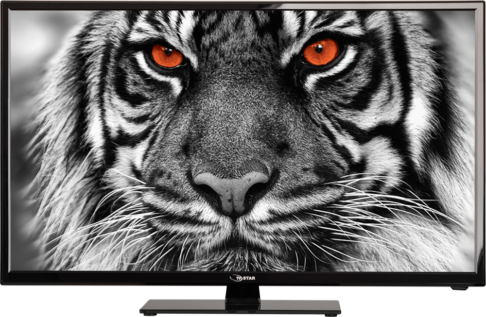 Assets/uploads/ Resampled/setratio13085 Tvstar Led - Black And White Close Up Tiger (1000x653), Png Download