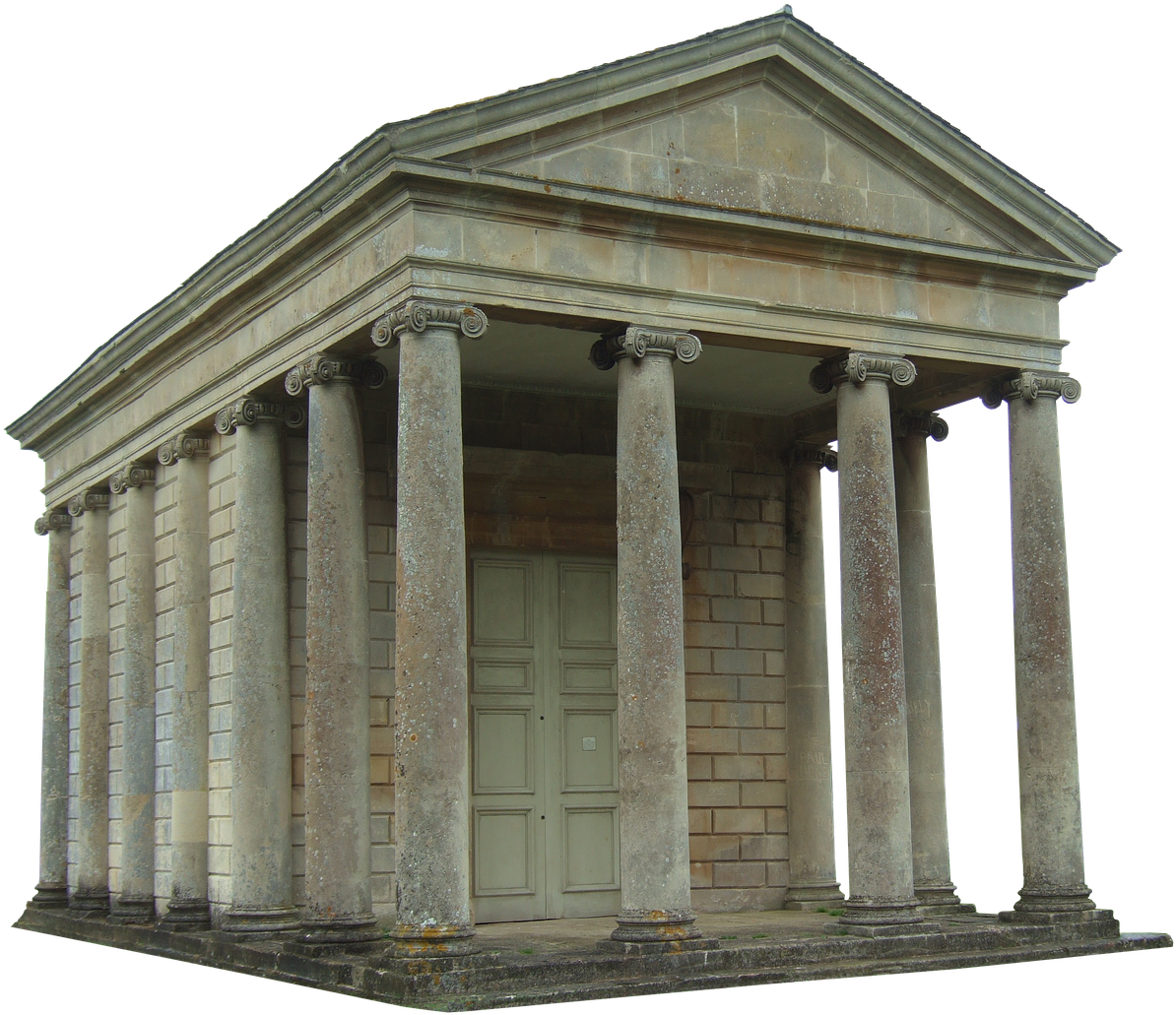 Temple, Building, Architecture, Landmark - Architecture (409x340), Png Download