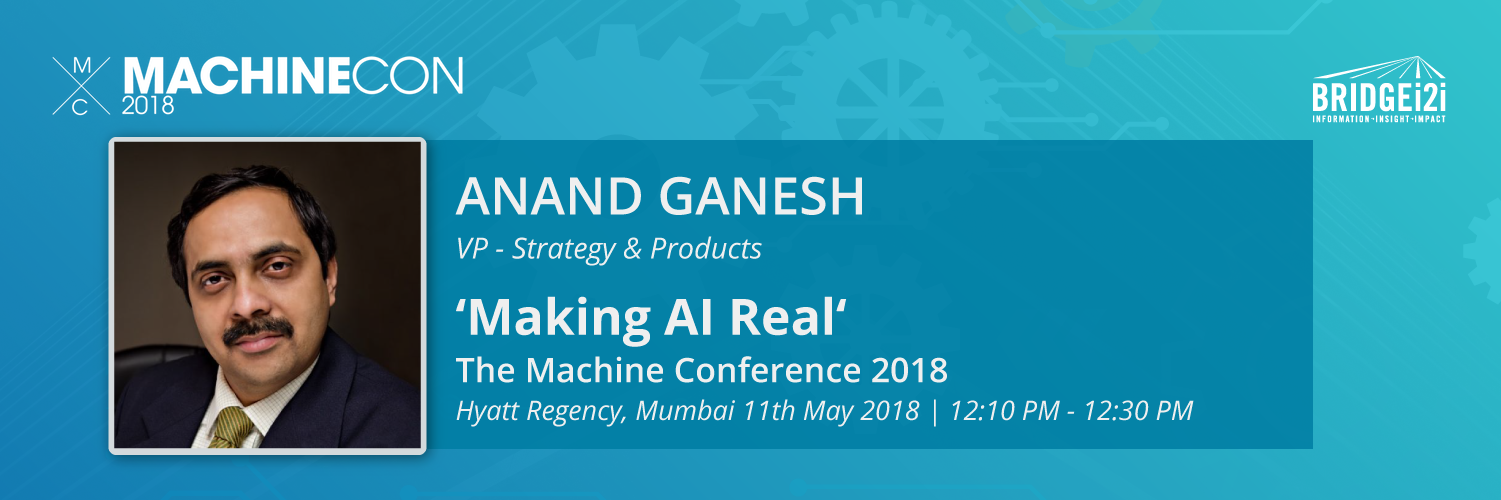 Anand Ganesh At The Machine Conference - Machine (1501x500), Png Download