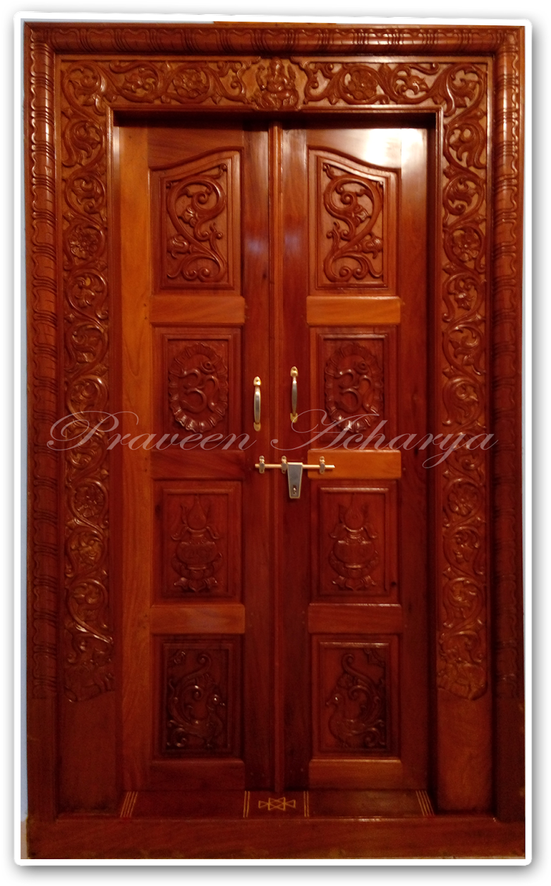 Wooden Polish Work - Home Door (1066x1600), Png Download