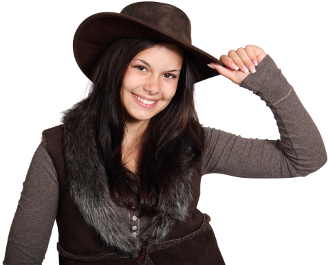 Download Girl With Cap Png Image - Android Application Package (500x396), Png Download