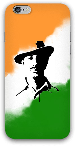 Bhagat Singh With Indian Tricolor Iphone 6 Plus Mobile - All India Youth Federation (600x600), Png Download