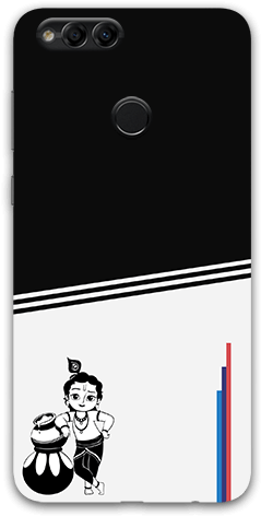 Kid Krishna With Splicing Black Honor 7x Mobile Case - Smartphone (600x600), Png Download