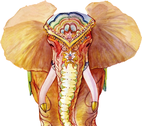 Be My Dreamcatcher - Drawing Of Elephant Festival In Kerala (500x444), Png Download