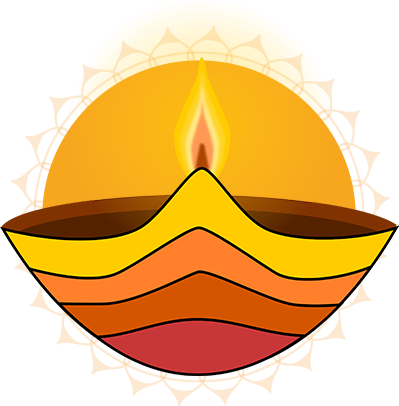 Mata Laxmi Ka Hath, Neuron Ke Sath - Diwali Diya Clipart Png (399x406), Png Download