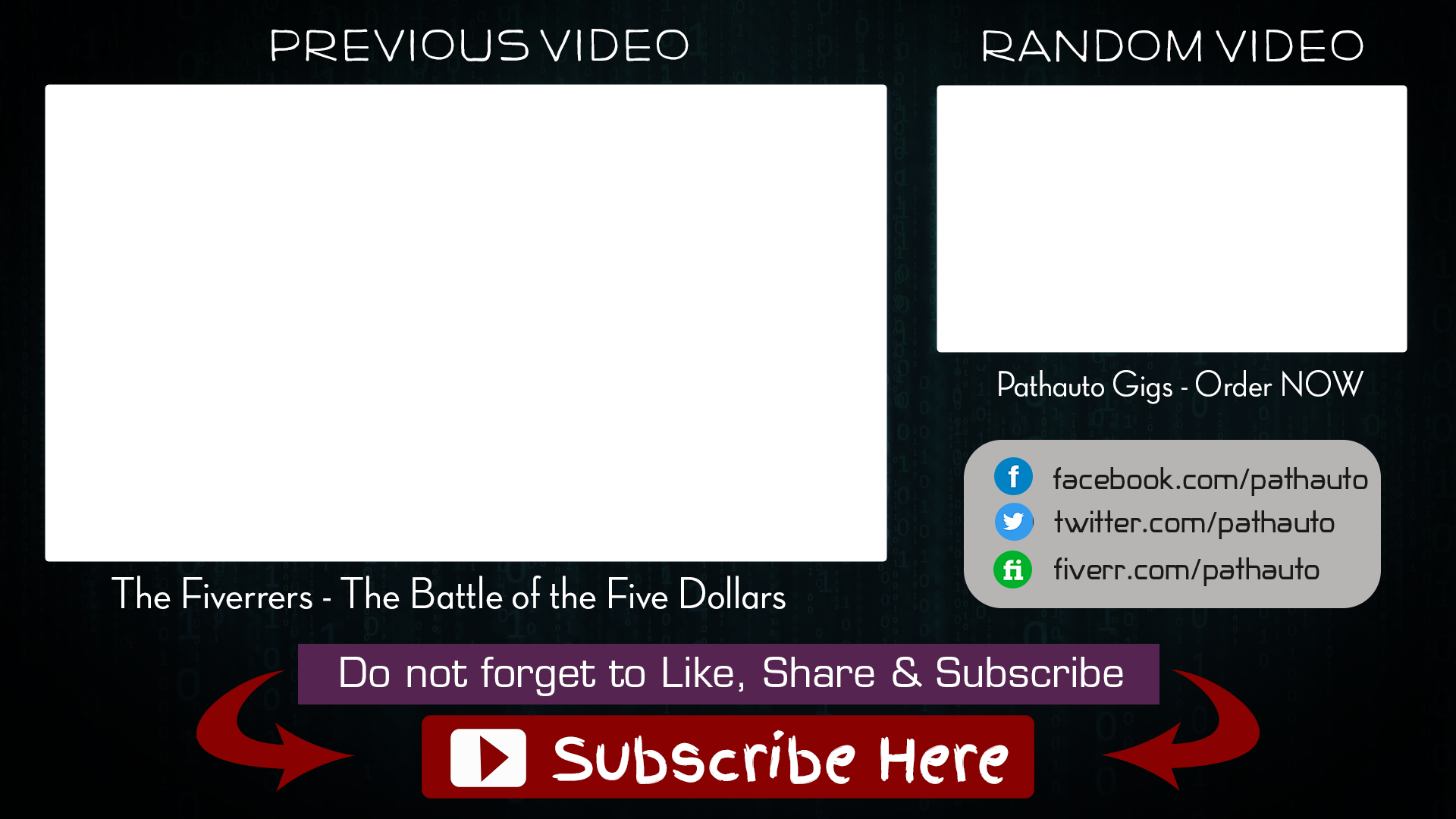 End Slate Youtube Gaming (1920x1080), Png Download