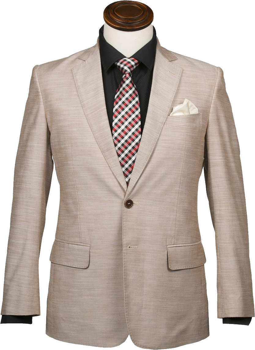 Blazer Transparent - Tan Suits And Black Shirt (1024x1243), Png Download