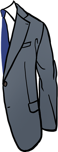 How A Suit Should Fit Fitted Shoulders - Suit (414x520), Png Download