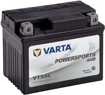 Vtx4l - Varta Vtx4l Powersports 12v Battery (500x320), Png Download