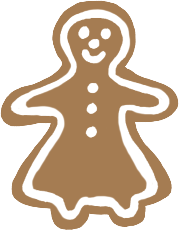 Gingerbread Woman, Gingerbread Man - Christmas Day (725x886), Png Download
