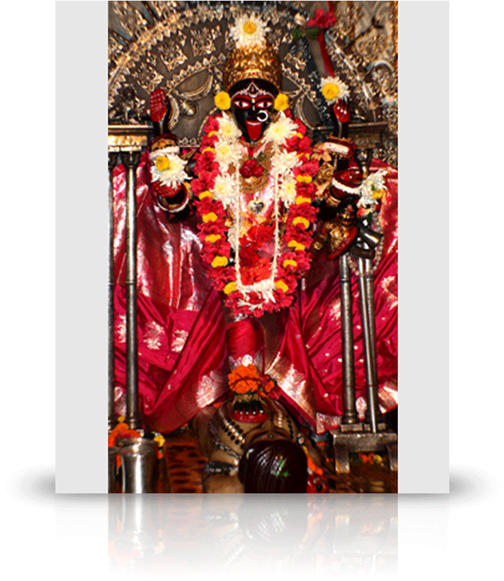 Ma Bhavatarini Kali W/red Sari - Hinduism (1000x1000), Png Download