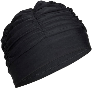 Black Swimming Hat - Nabaiji Volume Mesh Swim Cap Black (400x400), Png Download