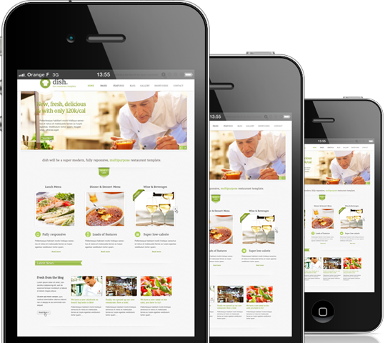 Responsive Web Design - Iphone (539x480), Png Download