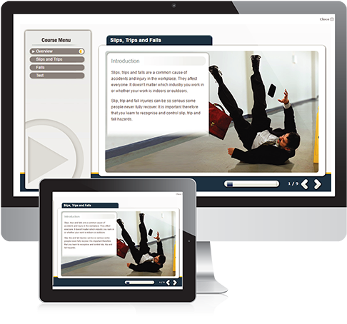 Slips, Trips And Falls Online Training - Safety (510x510), Png Download