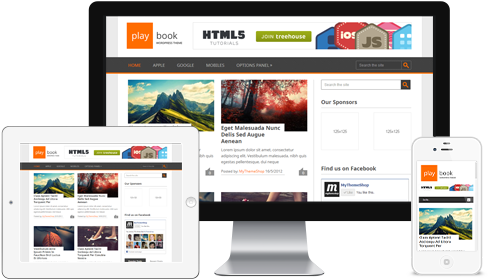 Playbook Great Free Wordpress Theme - Theme Wordpress Chợ Online (490x312), Png Download