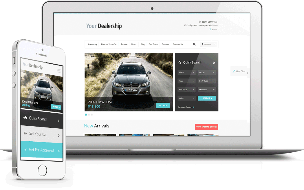 Responsive Website On A Laptop - Laptop Responsive (1080x680), Png Download