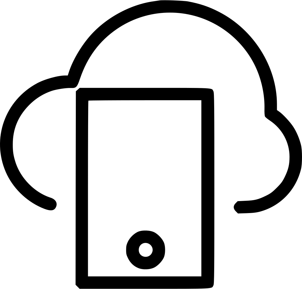 Png File - Tablet Cloud Icon (980x940), Png Download