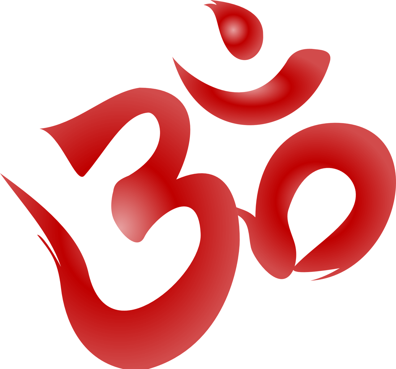 Hinduism Symbol In Red (1200x1116), Png Download