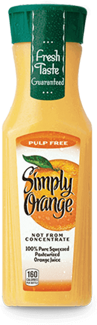 Simply Orange® - Simply Orange Juice, Pulp Free - 11.5 Fl Oz Bottle (800x1000), Png Download