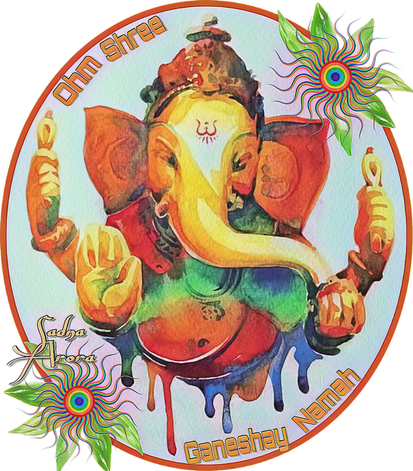 Ganesha Dharmik India Hindugod Hindu Pooja Loveremix (844x964), Png Download