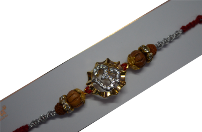 Om Brecelet Rakhi - Raksha Bandhan (650x489), Png Download
