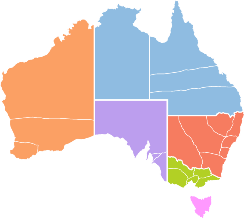 The Six Provinces And 23 Dioceses Of The - Map Of Australia Transparent (800x720), Png Download