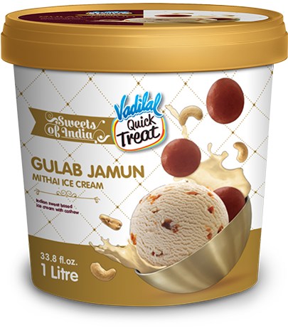 Gulab Jamun - Vadilal Gulab Jamun Ice Cream (800x640), Png Download