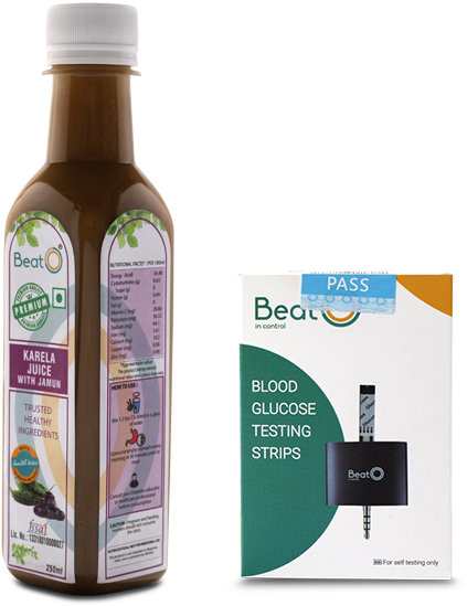 50 Glucometer Strips & Karela Jamun Juice Combo ₹1150 - Glucose Meter (600x600), Png Download