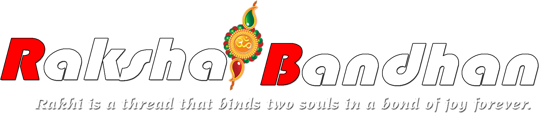 Happy Raksha Bandhan Text Png (1024x576), Png Download