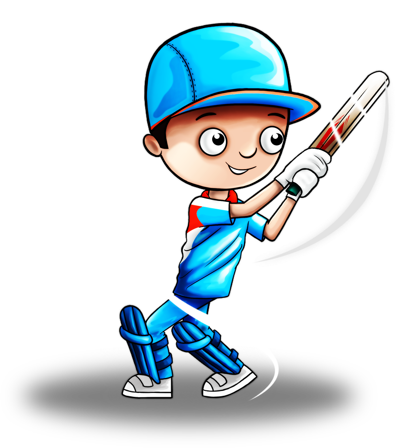 Cricket Player Silhouette Png Clip Art Image Ben France - Real Champ Cricket (1000x1000), Png Download