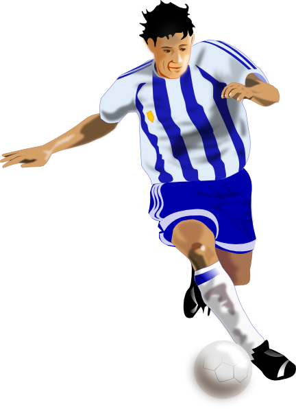 A Football Player Clip Art - Football (432x596), Png Download
