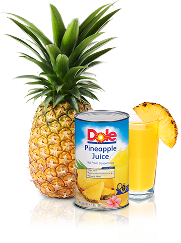 Pineapple Juice Glass Png - Dole 100 Pineapple Juice 46 Oz (359x483), Png Download