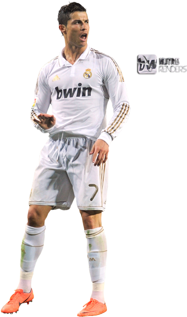 Cristiano Ronaldo Png - Ronaldo White Screen (1000x701), Png Download