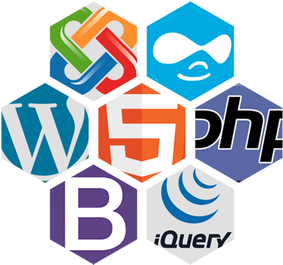Web Design Development - Web Developer Logo Png (500x386), Png Download