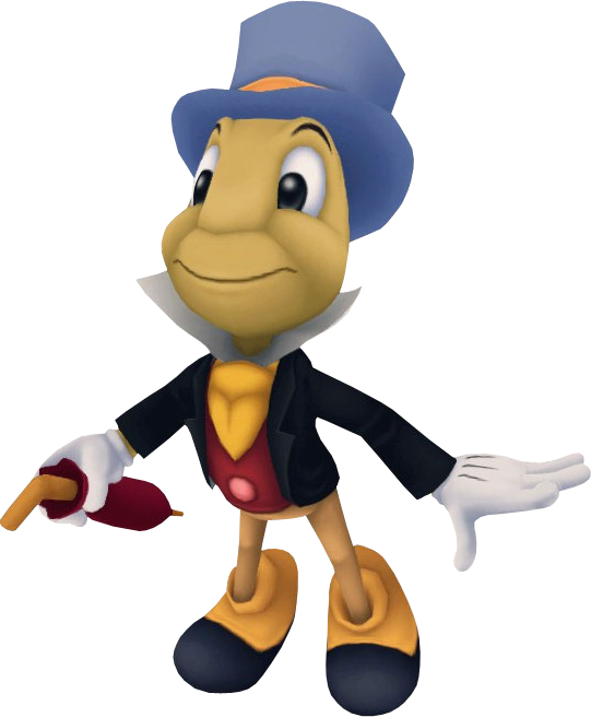 Jiminy Cricket Kh - Jiminy Cricket Kingdom Hearts (541x656), Png Download