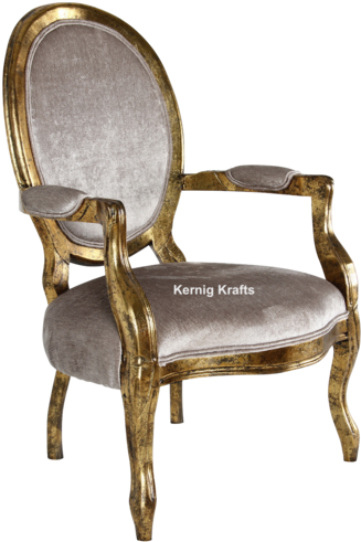 Kernig Krafts Sheesham Rosewood Wooden Upholestry Hand - Chair (337x500), Png Download