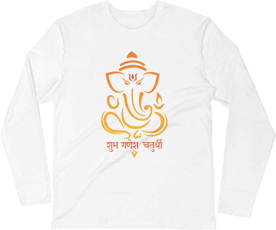 Happy Ganesh Chaturthi Yoga - Sweatshirt (1000x1000), Png Download