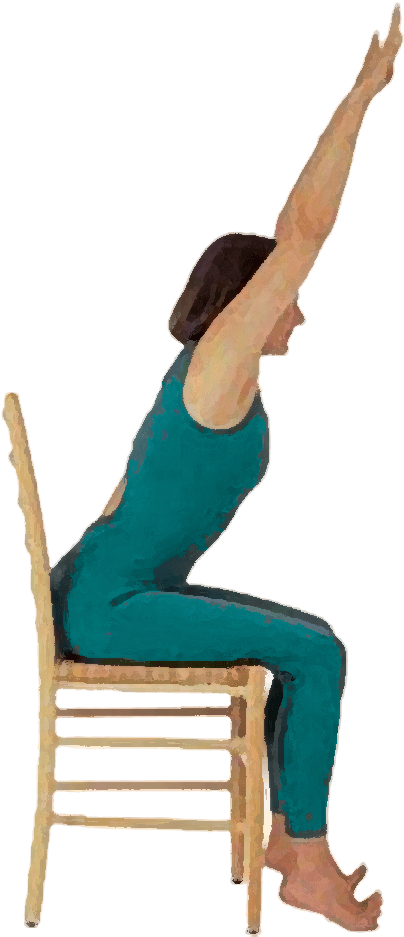 Chair Yoga Clipart - Clip Art For Chair Yoga (520x938), Png Download