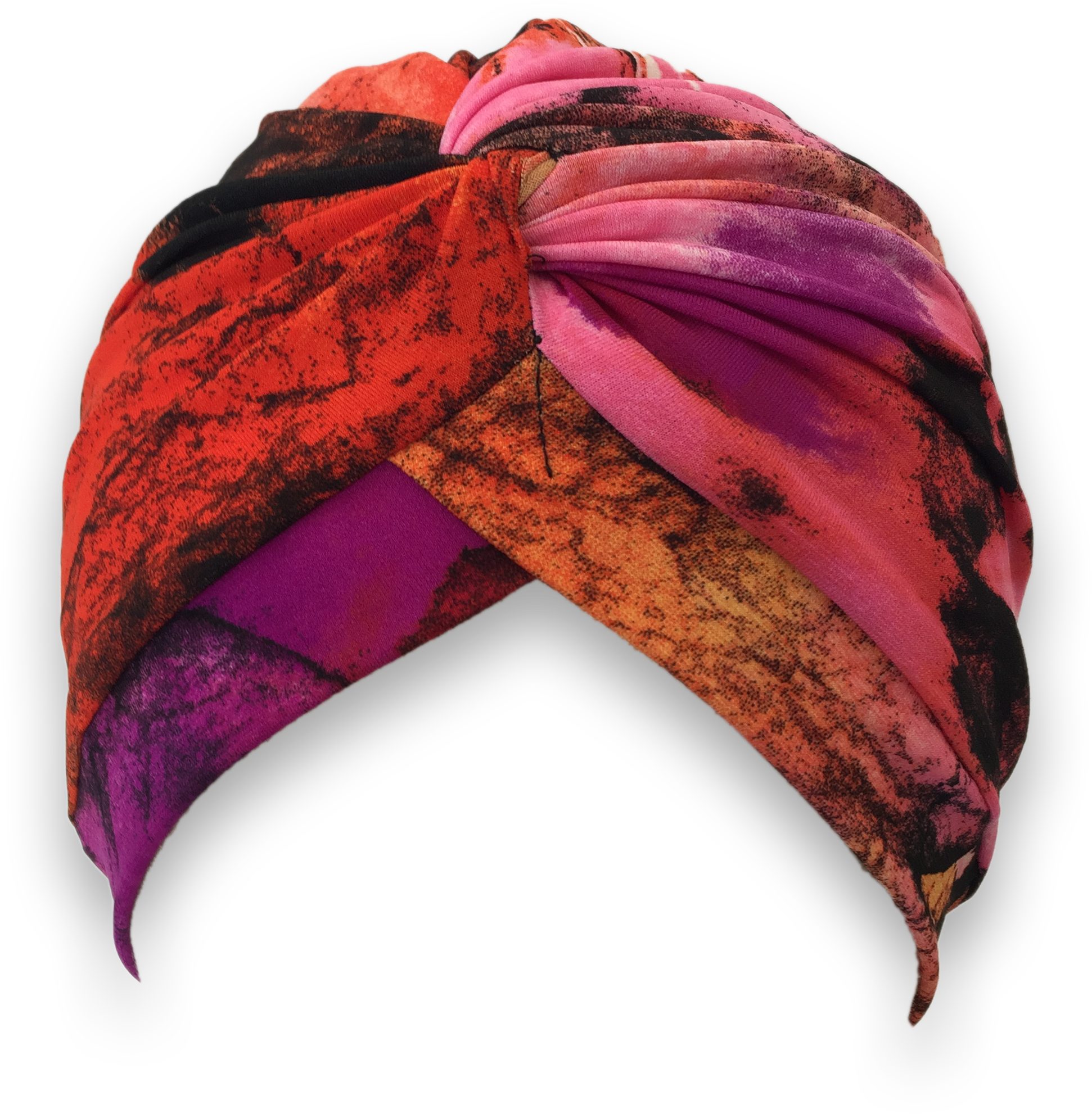 Tropical Sunset Shower Turban Daisy Bloom - Betty Dain Turban Shower Cap (2850x2850), Png Download