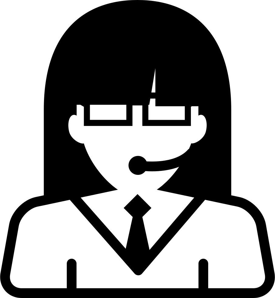 Call Center Girl Comments - Cartoon Girl Thinking Png (906x980), Png Download