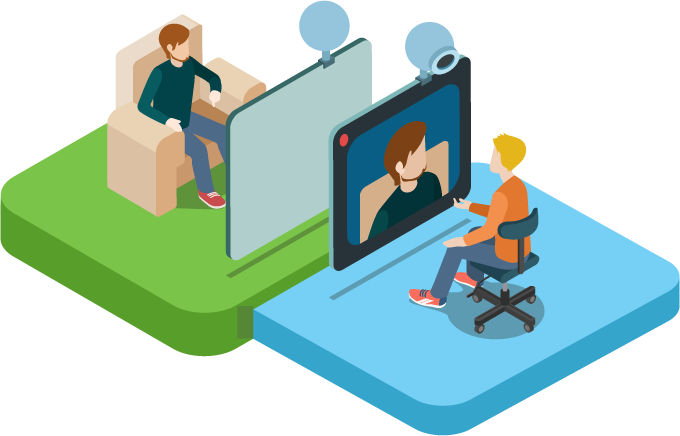 Live Chat Software Provide Video Chat, Voice Call And - Video Chat Clipart (680x436), Png Download