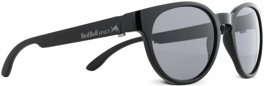 Wing Iv-001p - Red Bull Spect Shiny Black-smoke Wing4 Polarized Sunglasses (865x282), Png Download
